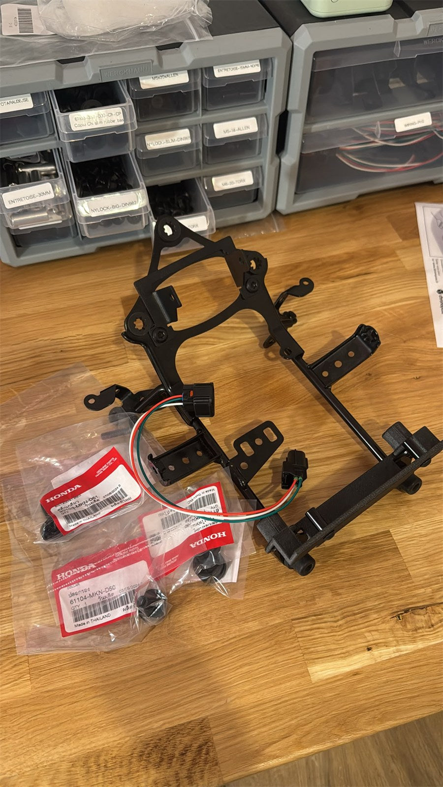 Kit V3 assemblé sur l'araignée d'origine